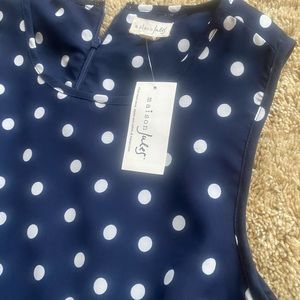 Maison Jules Polka Dot Dress